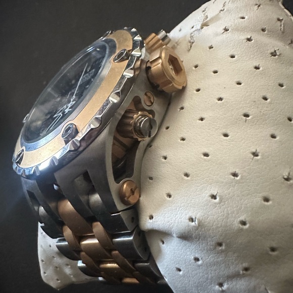 Invicta Men's 52mm Reserve Subaqua Black/Gold SS Chronograph Quartz Watch 5215 - Picture 4 of 14